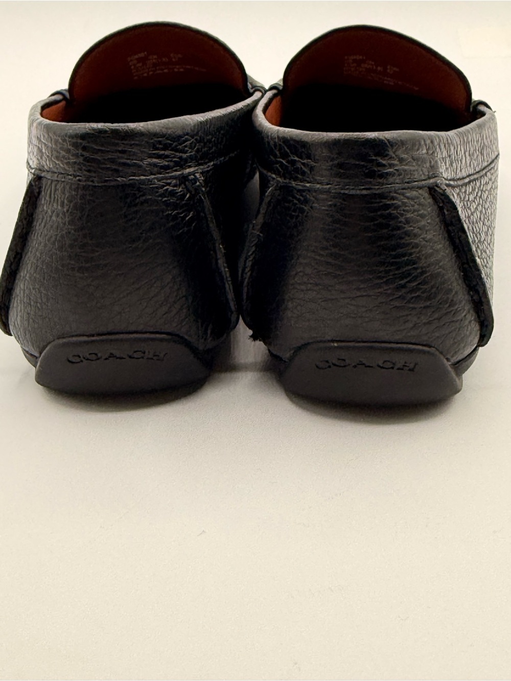 Coach Mavis Black Pebbled Leather Horsebit Loafers Flats Slip-On Classic Shoes - Picture 10 of 16